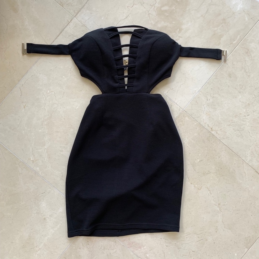 Black mini dress